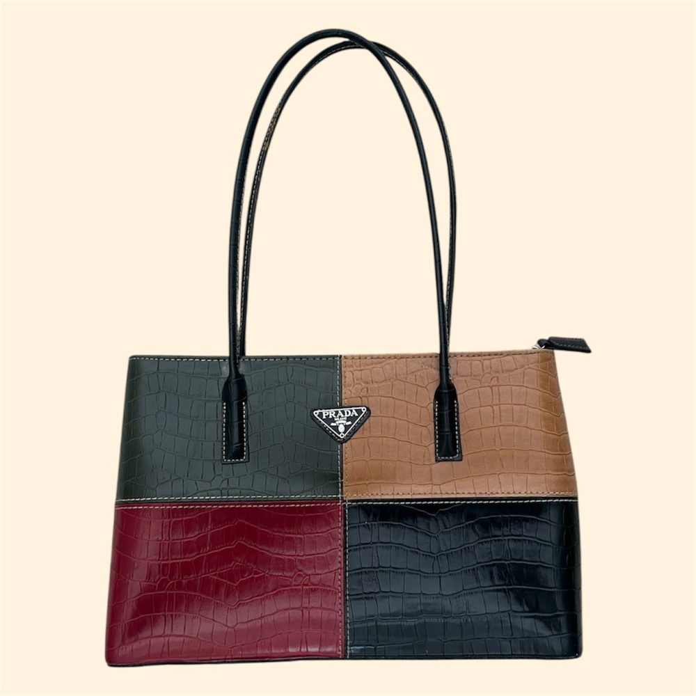 Multicolor Patchwork Tote Bag